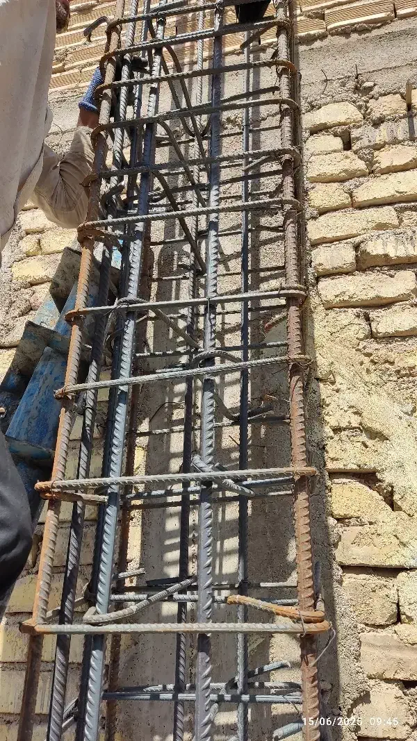 قالب بندی اسکلت دیواری استخر باوسایل فلزی|خدمات پیشه و مهارت|نجف‌آباد, مجاهد شمالی|دیوار