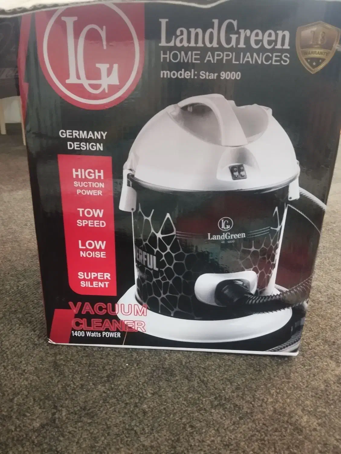 جارو برقی سطلی ال جی رنگ زرشکی و مشکی|جاروبرقی، جارو شارژی، بخارشو|قم, شاه سید علی|دیوار