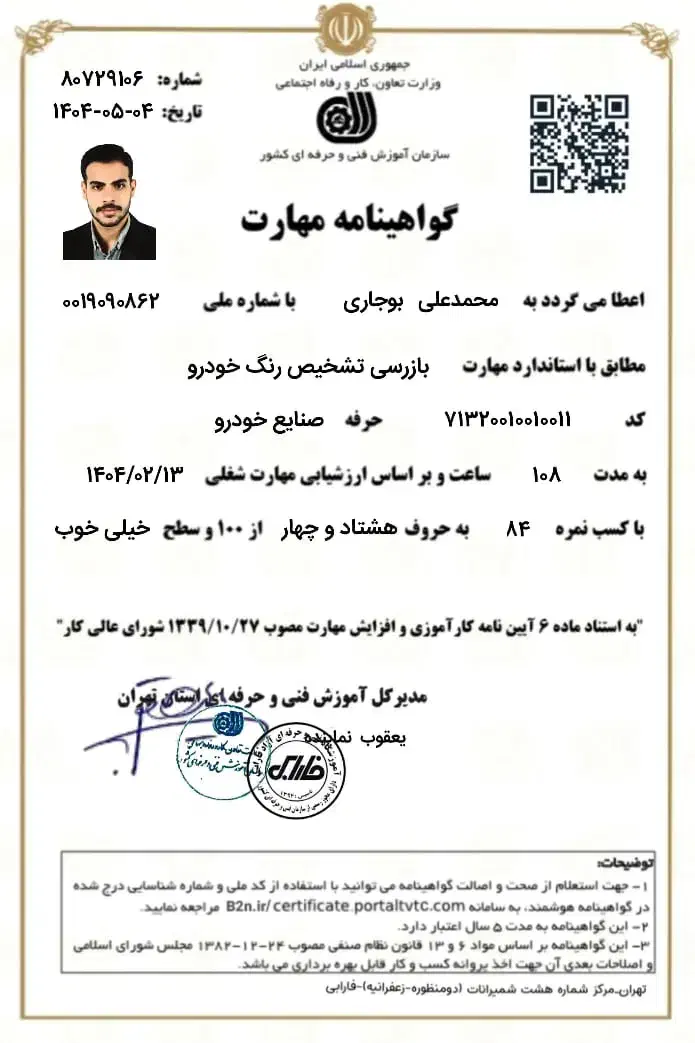 صدور مدرک فنی حرفه ای|خدمات آموزشی|اندیشه, اندیشه فاز ۶|دیوار