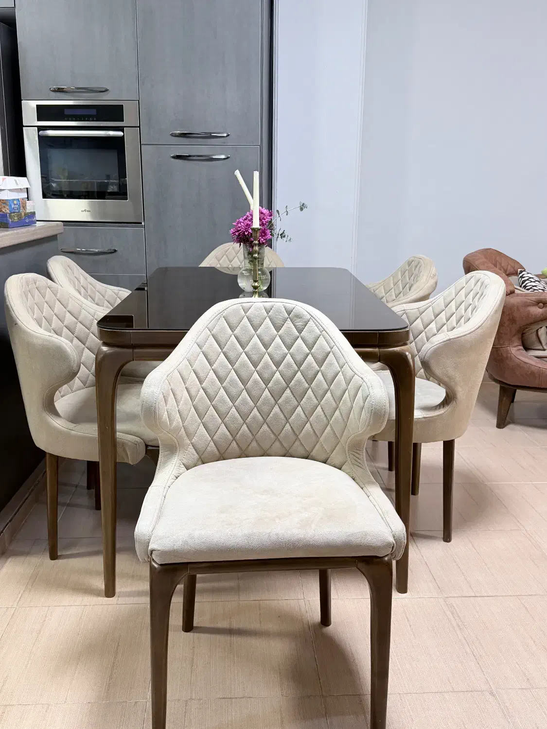 میز ناهارخوری شش نفره|میز و صندلی غذاخوری|بندرعباس, |دیوار