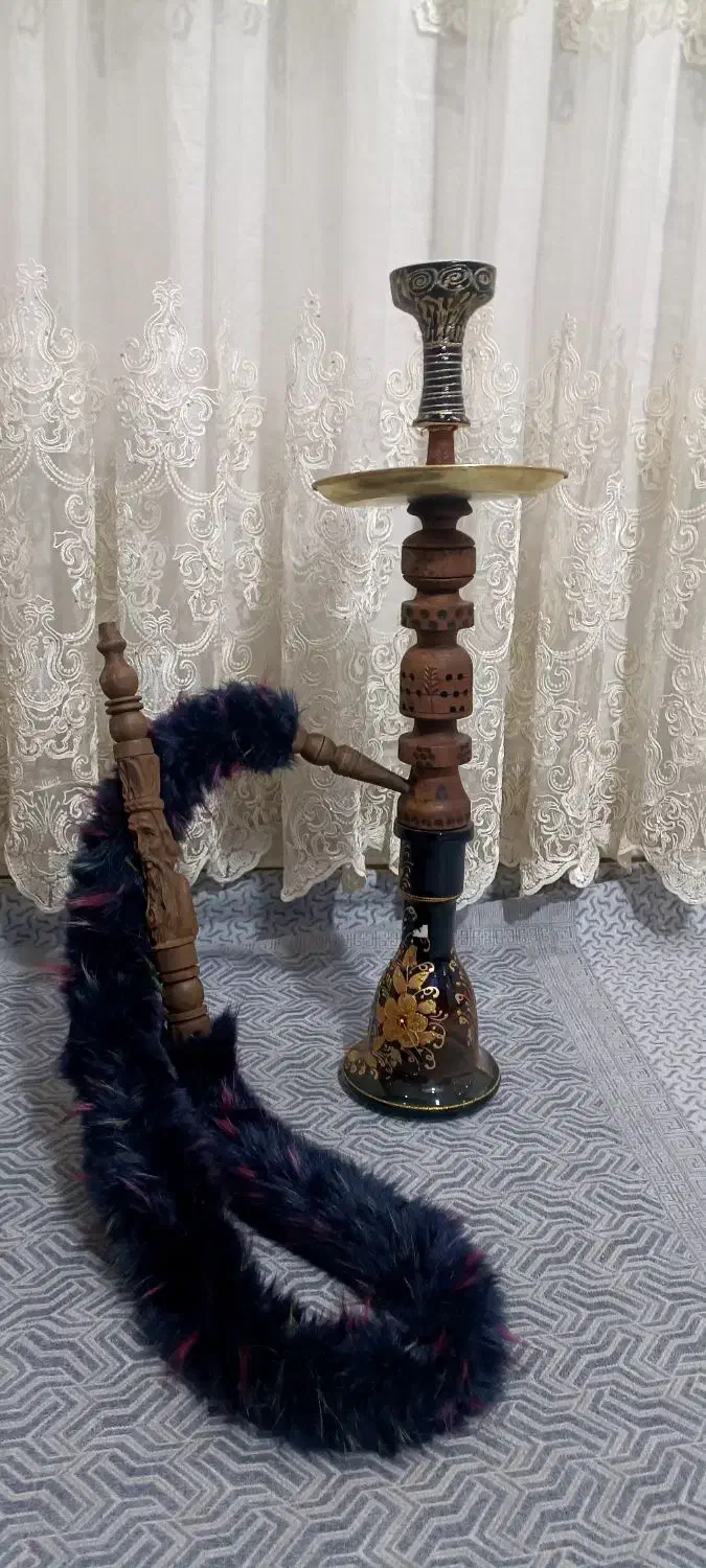 قلیان چوب گردو|کلکسیون و سرگرمی|قرچک, زیبا شهر|دیوار