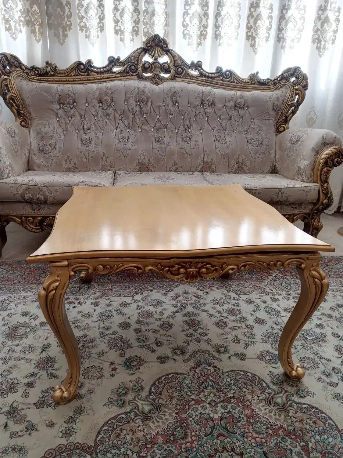 مبلمان استیل ۹نفره+میز ناهارخوری استثنایی درحدنو|مبلمان خانگی و میز عسلی|تهران, صادقیه|دیوار