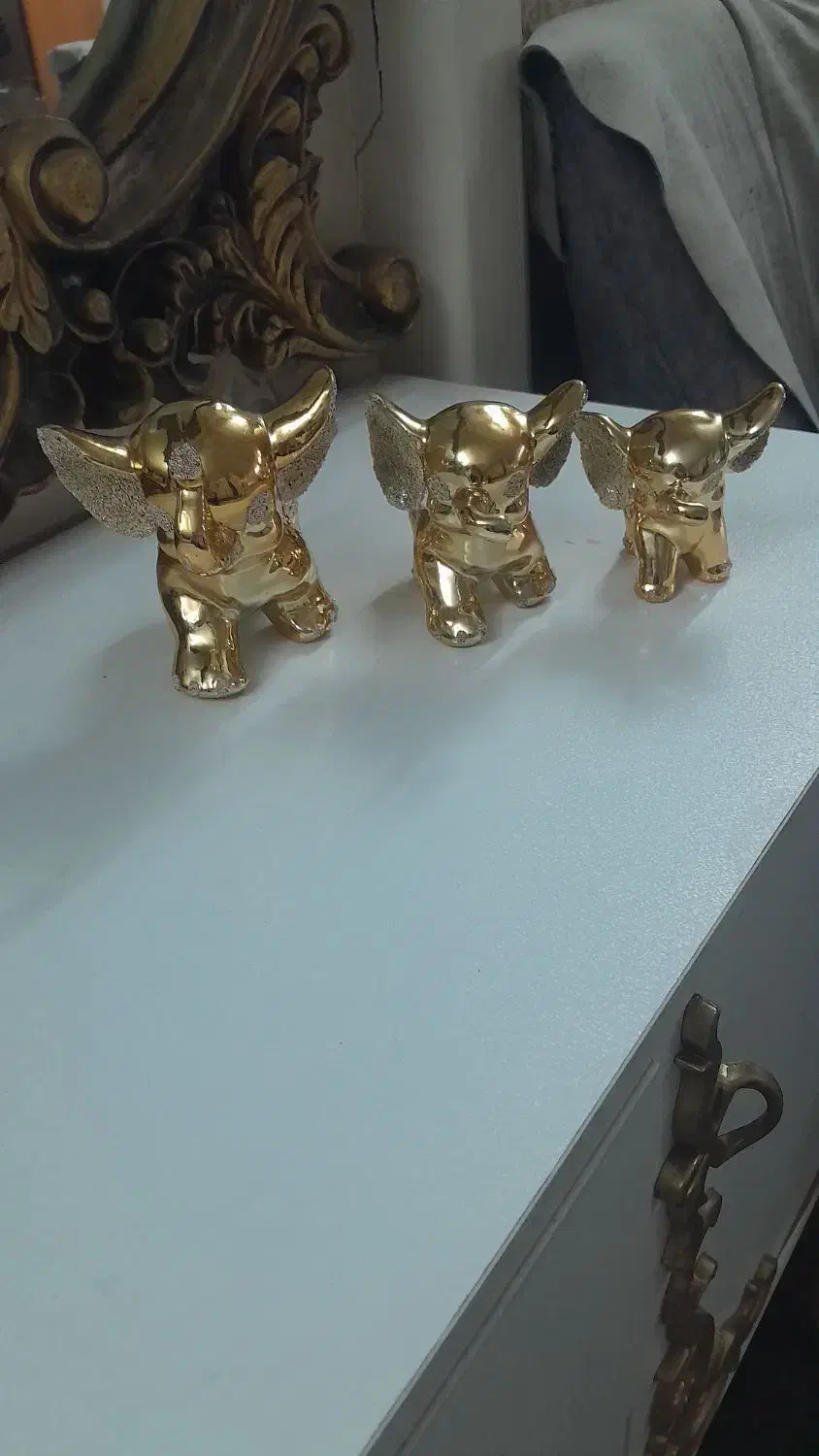 دومدل مجسمه طلایی|مجسمه، تندیس، ماکت|تهران, مسعودیه|دیوار