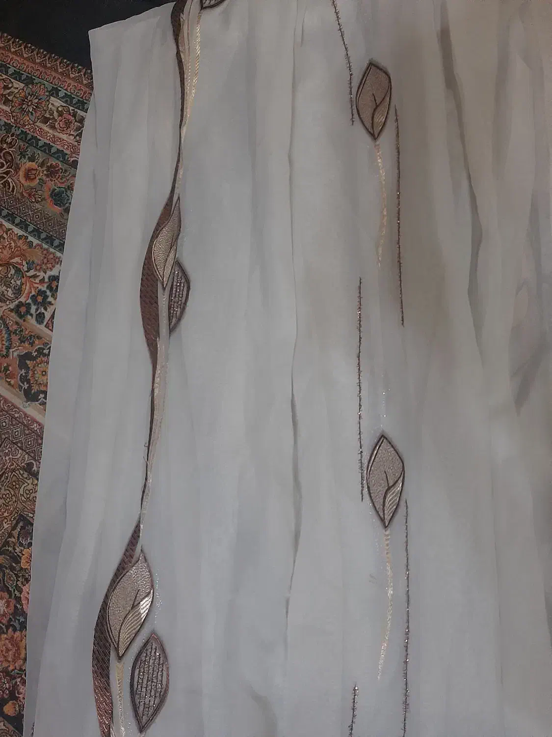 یک عدد پرده حریر مناسب خونه باغ یا منزل سالم|پرده، رانر، رومیزی|بابل, |دیوار