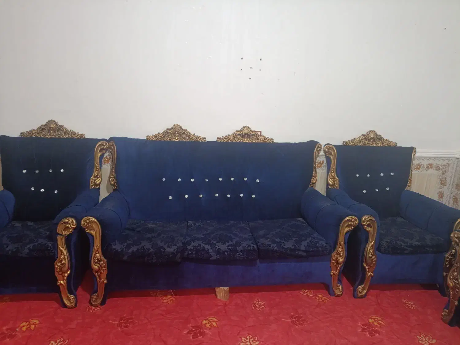 مبل هفت نفره سلطنتی|مبلمان خانگی و میز عسلی|یاسوج, |دیوار