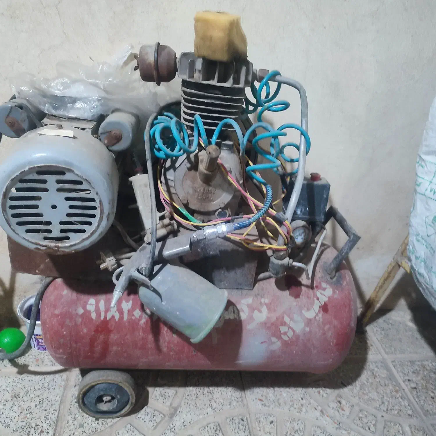 پمپ باد 60لیتری|ابزارآلات|همدان, |دیوار