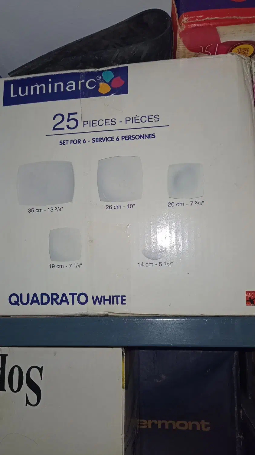 سرویس لومینارک جنس اصلی دو دست|ظروف سرو و پذیرایی|همدان, |دیوار