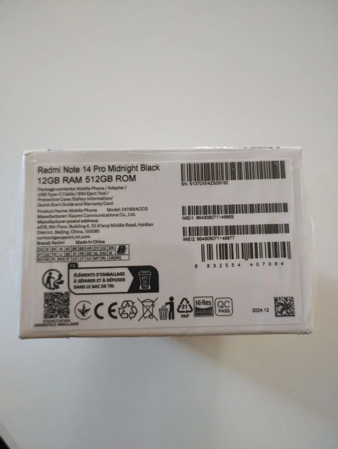 Not 14 pro 4G|موبایل|تبریز, |دیوار