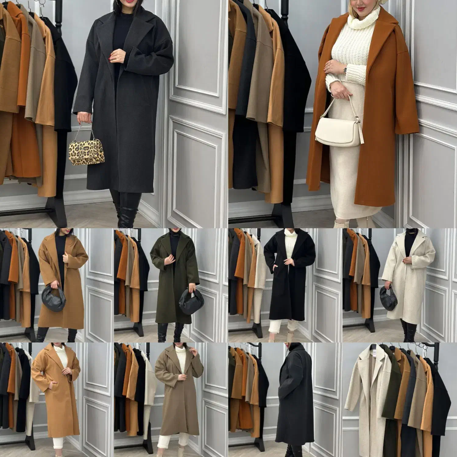 پالتو بلند زنانه وارداتی|لباس|نائین, |دیوار