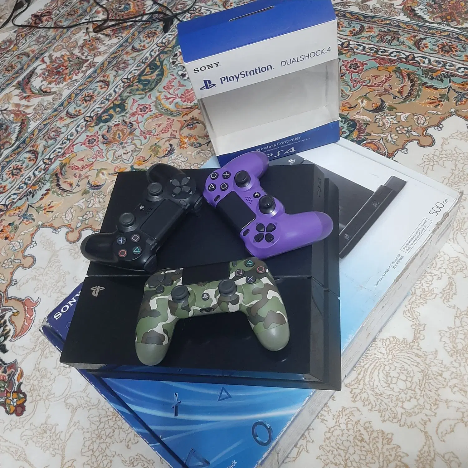 ps4 fat سه دسته 500|کنسول، بازی ویدئویی و آنلاین|تهران, باغ فیض|دیوار