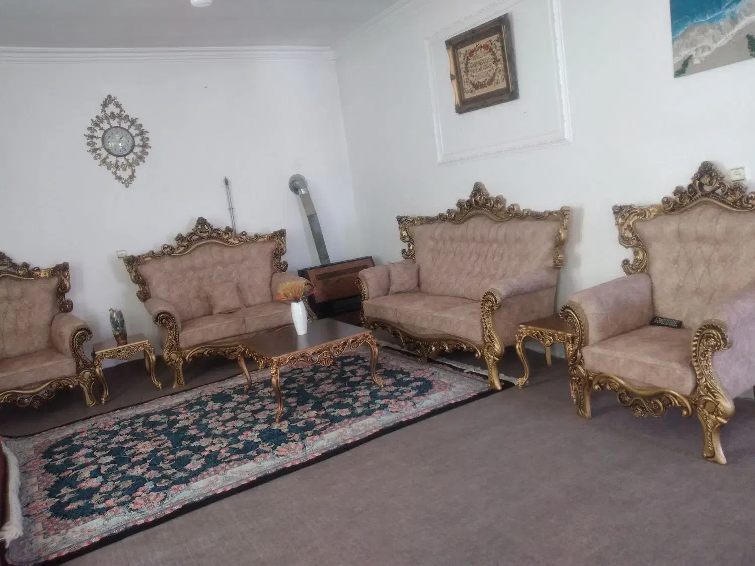 مبل و میز عسلی|مبلمان خانگی و میز عسلی|میانه, |دیوار