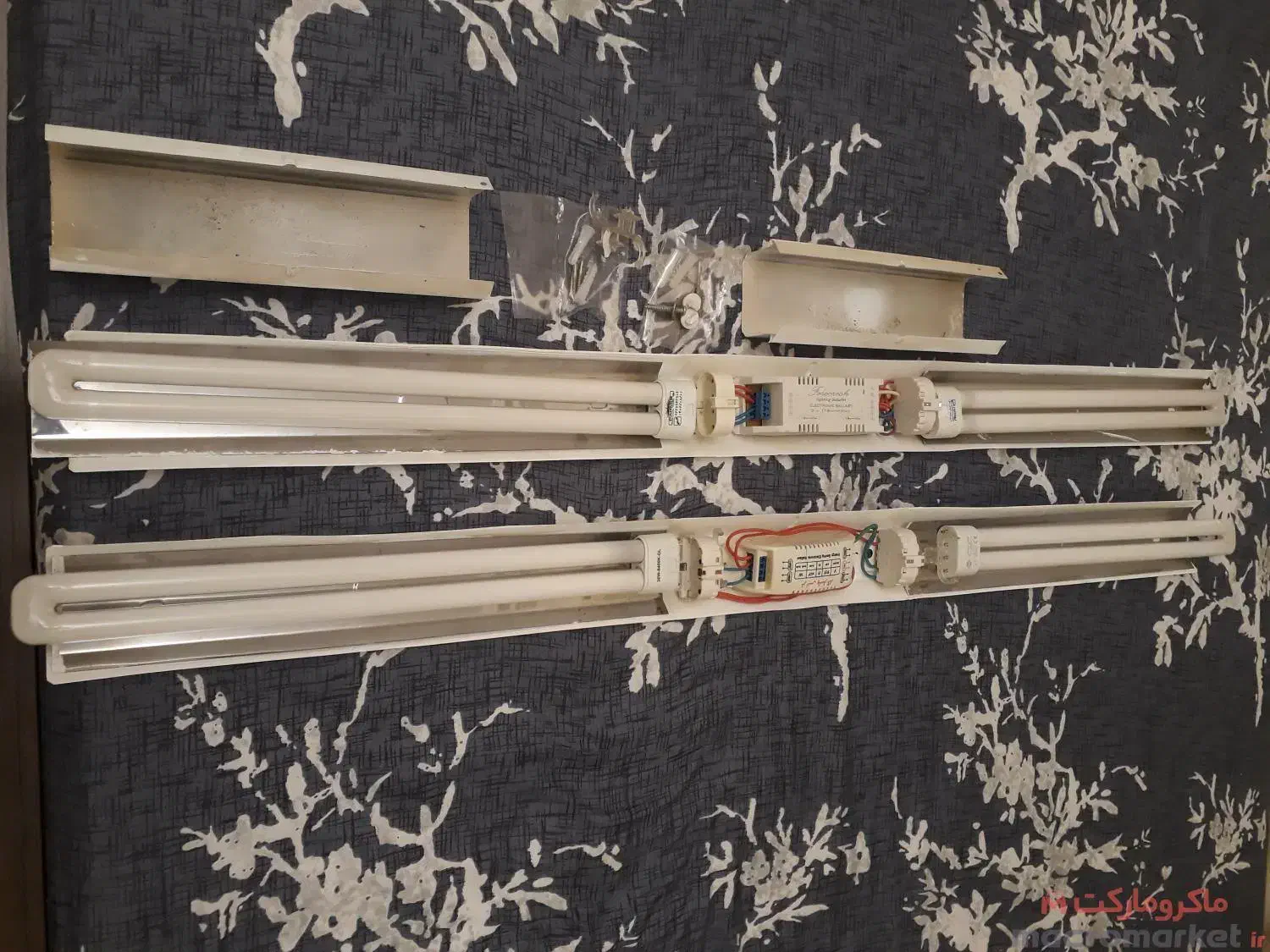 براکت سقفی 1 متری 72 وات سفید مهتابی سالم|لامپ و چراغ|رشت, امین الضرب|دیوار