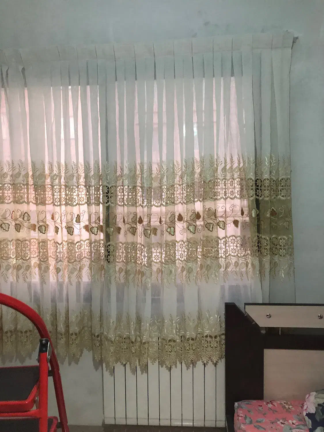 پرده گیپور سه عدد|پرده، رانر، رومیزی|تهران, دریان‌نو|دیوار