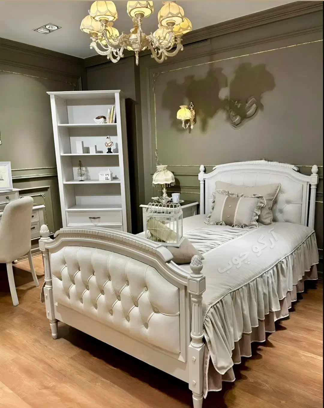 سرویس خواب یک نفره روم تخت میزتحریر آرایش دونفره|تخت و سرویس خواب|تهران, شهرک شریفی|دیوار