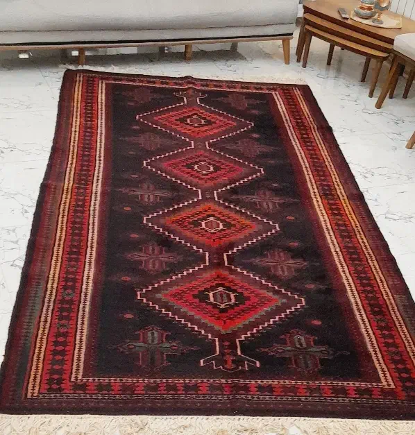 فرش قشقایی دست بافت پشم شتر|فرش|ورامین, ورامین|دیوار