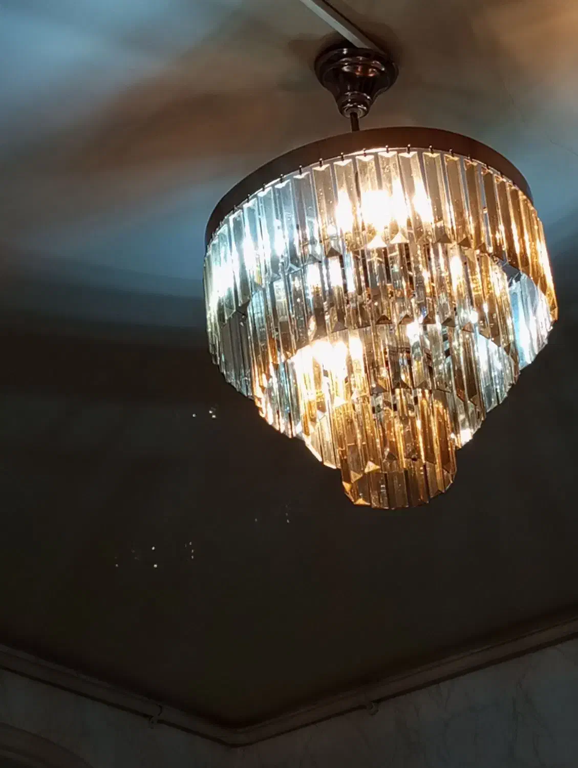 لوستر|لوستر و چراغ آویز|بهارستان, |دیوار