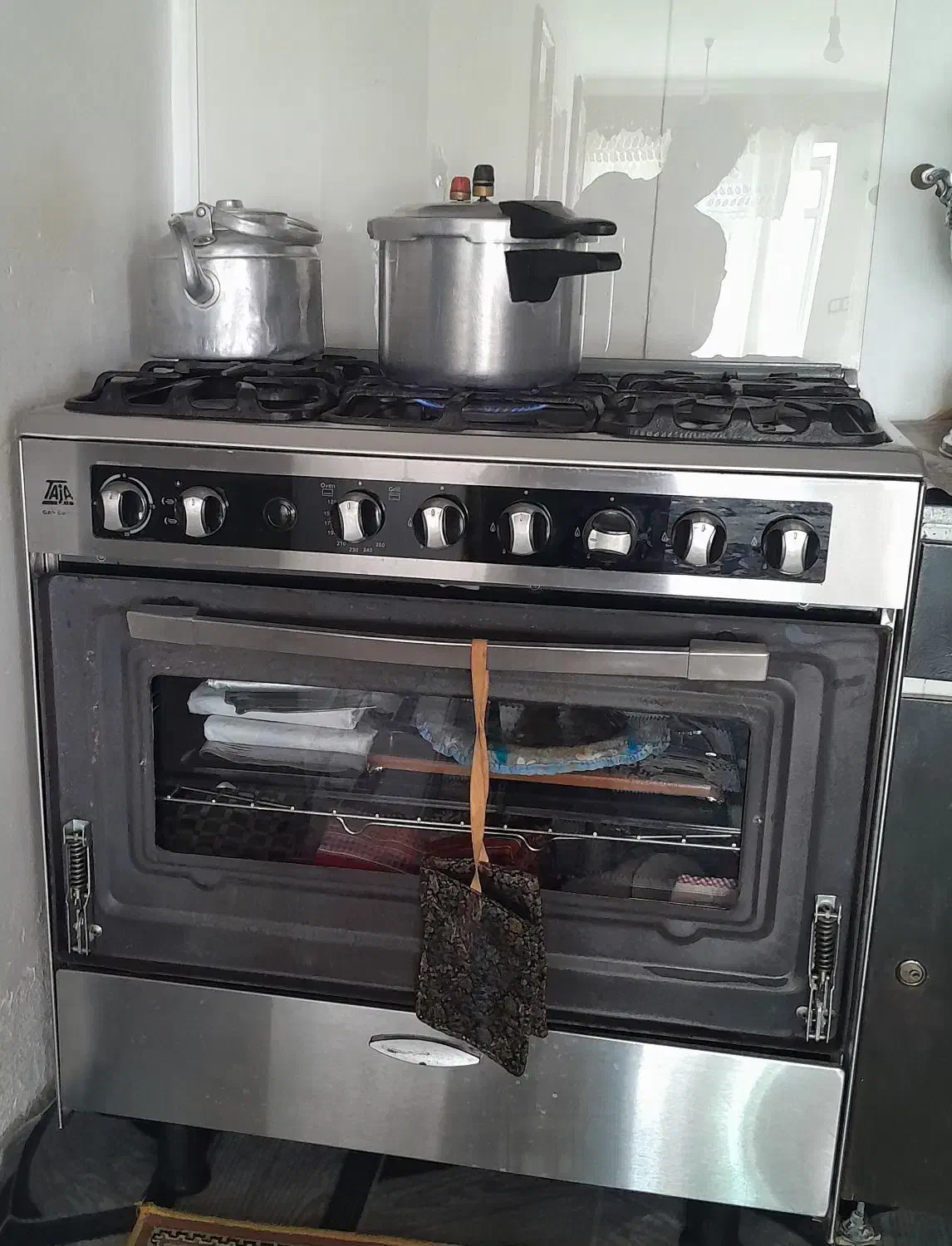 اجاق گاز تمام استیل فردار|اجاق گاز و لوازم برقی پختوپز|گرمی, |دیوار