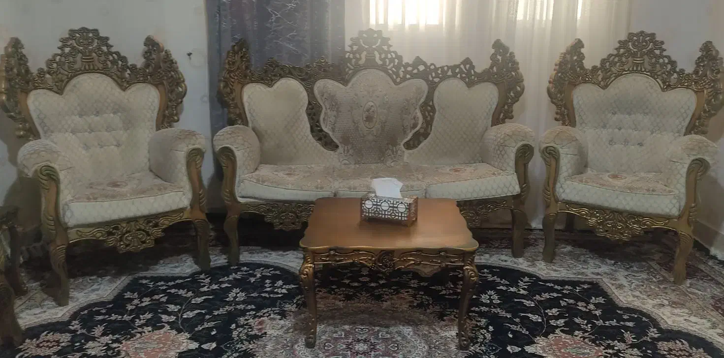 مبل سلطنتی|مبلمان خانگی و میز عسلی|قشم, |دیوار