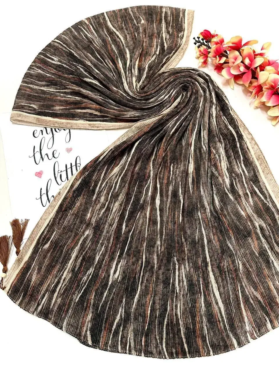 انواع شال فصلی گرم پلیسه منگوله دار (روسری چارقد)|لباس|قم, شاه ابراهیم|دیوار