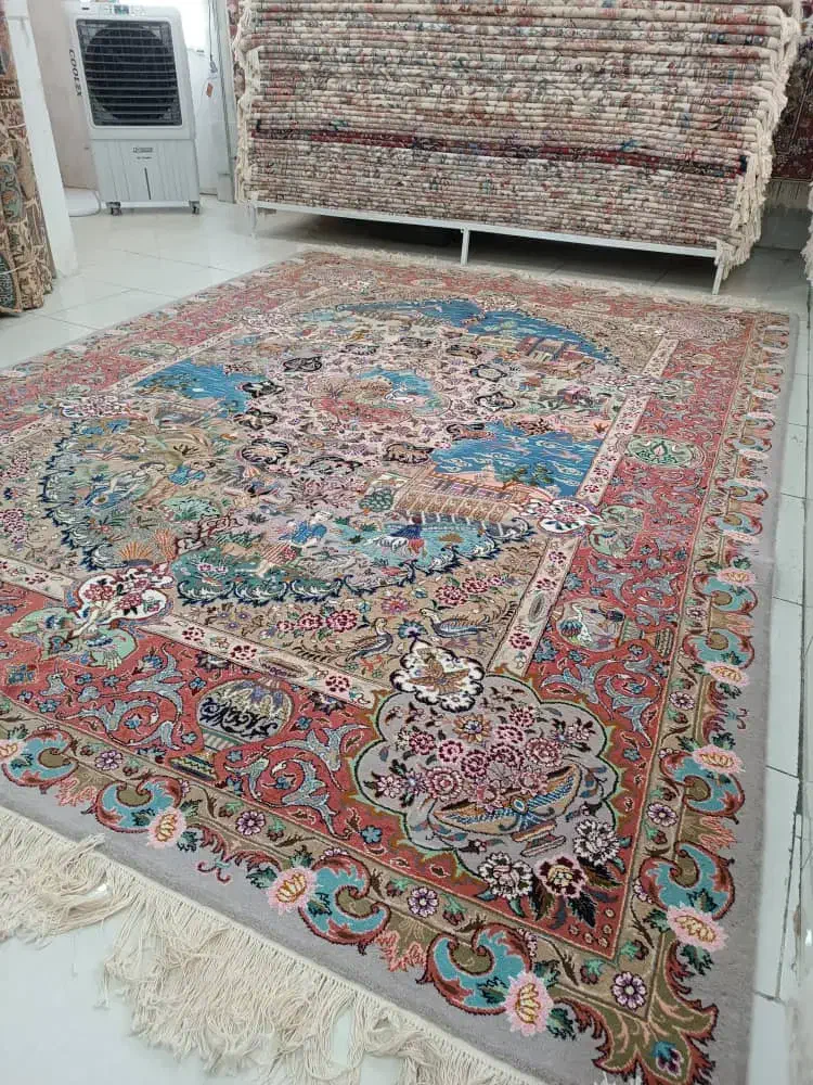 جفت ۱۲ متری فرش دستباف کاشمر|فرش|کاشمر, |دیوار