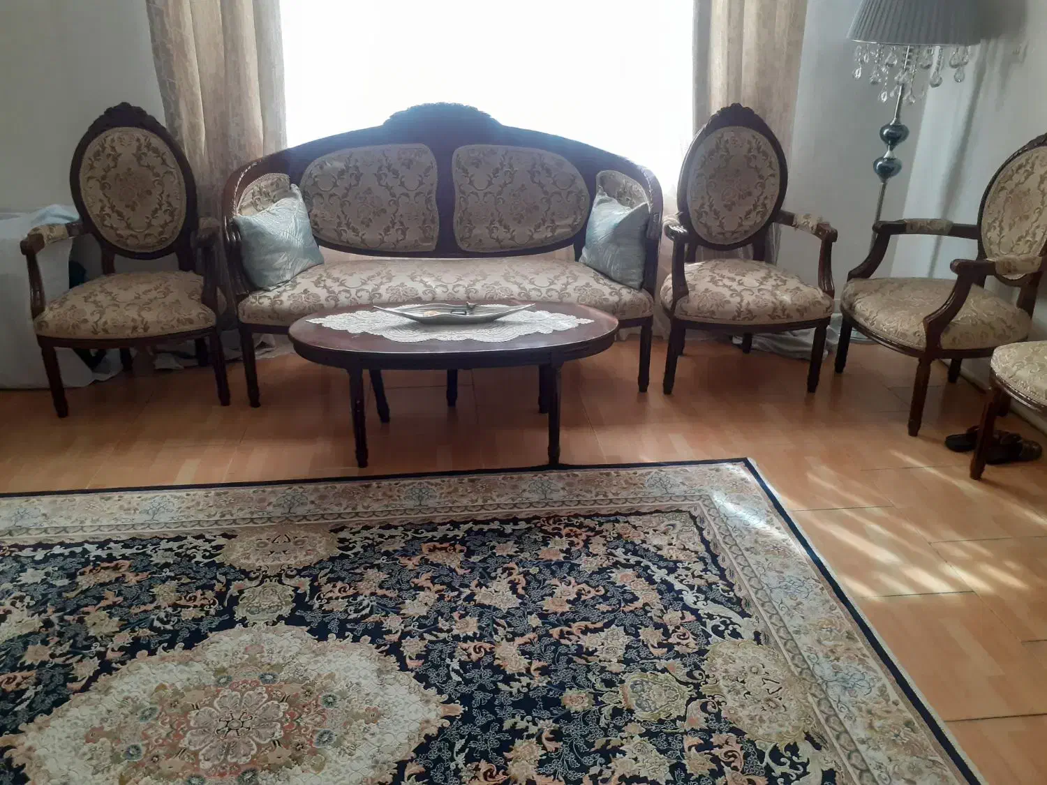 مبل ۹نفره استیل|مبلمان خانگی و میز عسلی|پاکدشت, شهرک امام رضا|دیوار