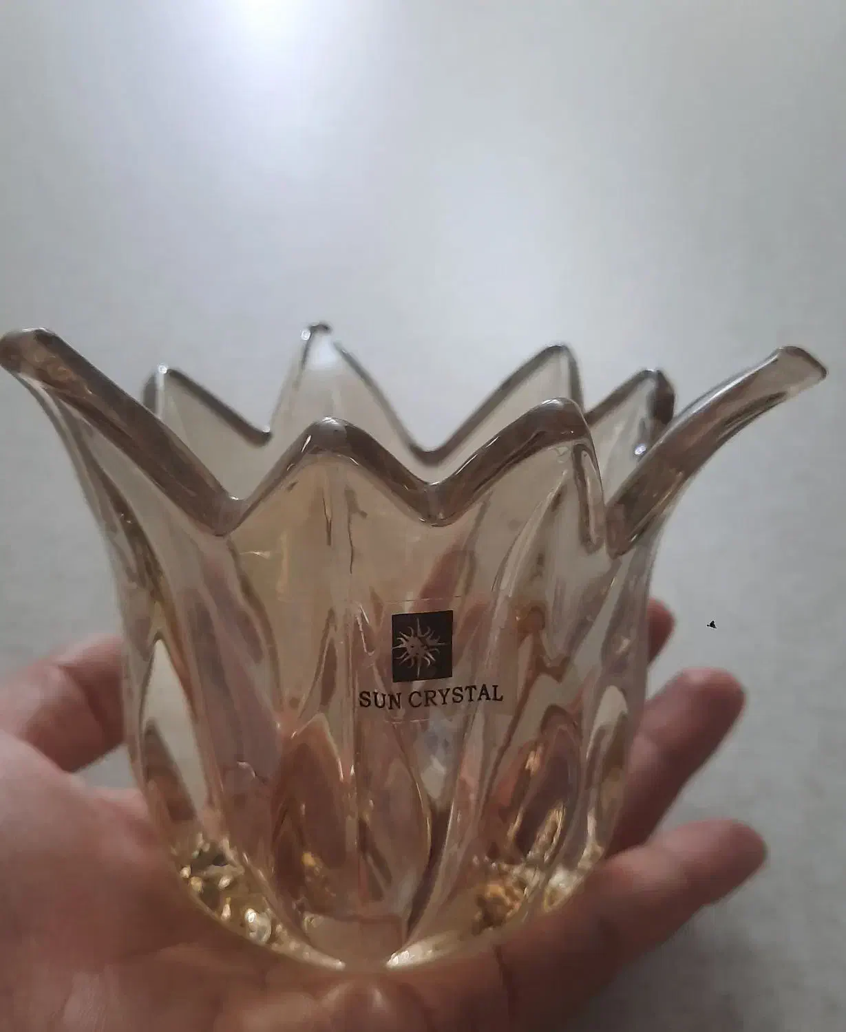 لاله لوستر شامپاینی وظرف سرو کیک و سینی|لوستر و چراغ آویز|فردیس, سرحد آباد|دیوار