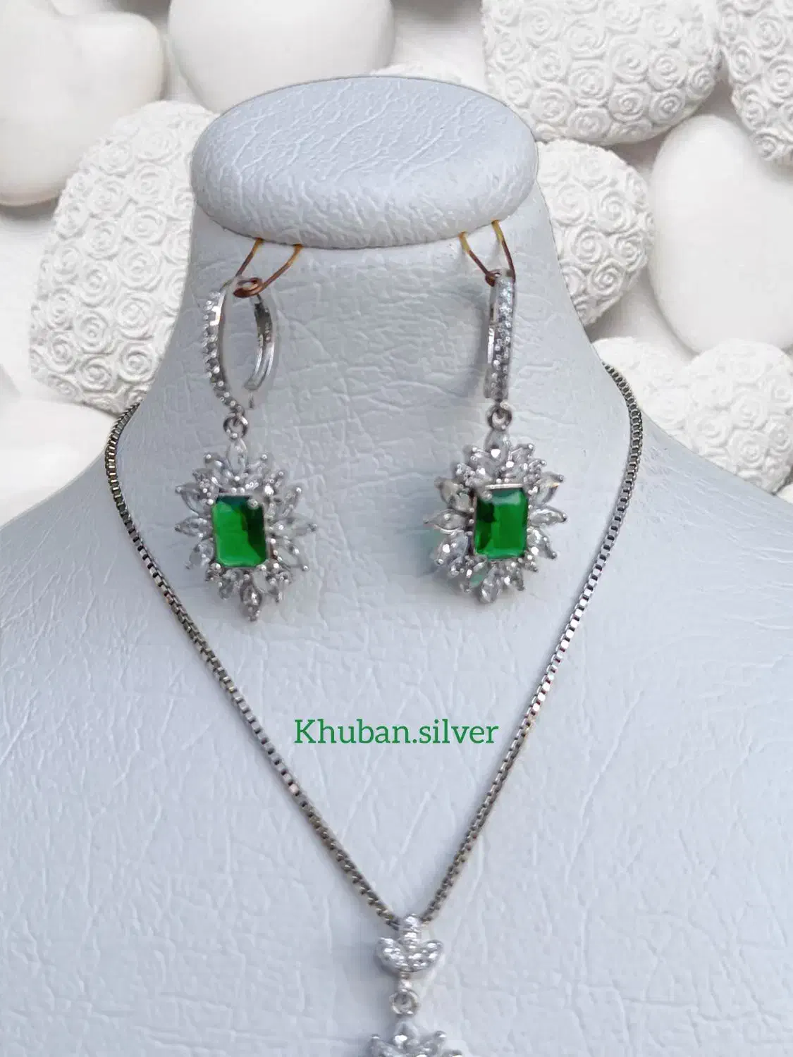 نیم ست نقره جواهری|جواهرات|ارومیه, |دیوار