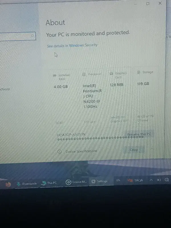 لپتاب Hp فروش فوری|رایانه همراه|مسجد سلیمان, |دیوار