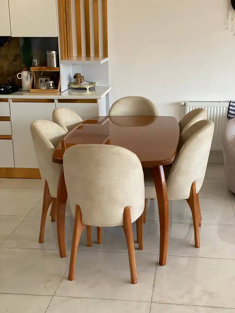 میزناهار خوری ۶ نفره|میز و صندلی غذاخوری|شیراز, شهرک گلستان شمالی|دیوار