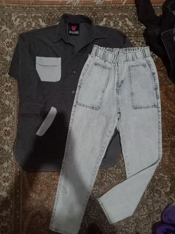 کت کبریتی و شلوار لی ست باهم 350 تومن|لباس|فردیس, شهرک ناز|دیوار