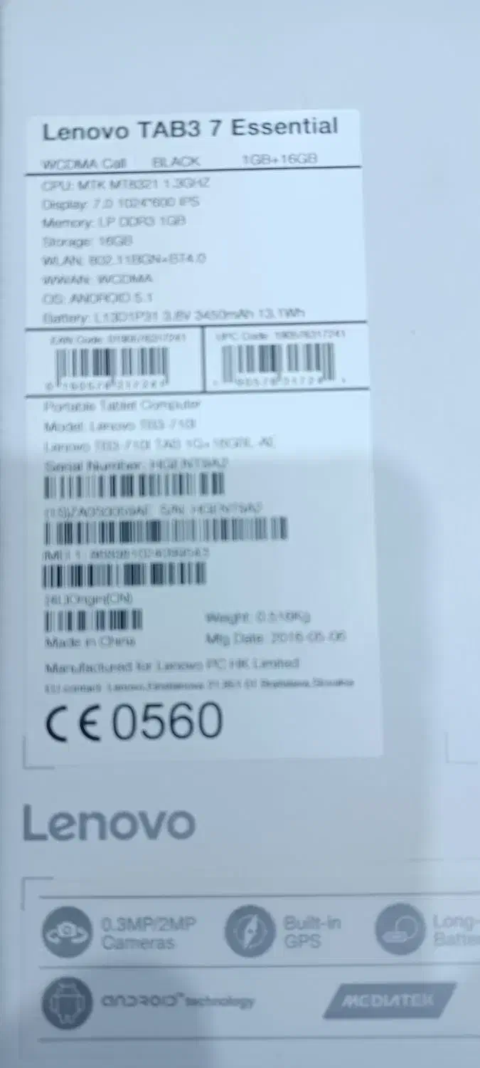 Lenovo  TAB3|تبلت|تهران, جنت‌آباد شمالی|دیوار