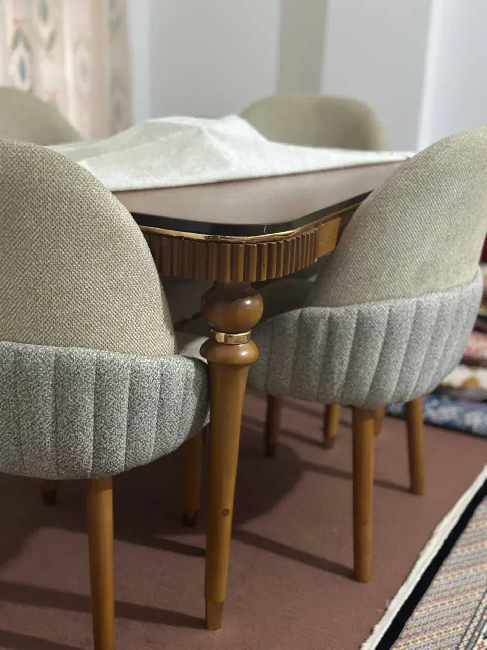 میز نهار خوری ۴ نفره|میز و صندلی غذاخوری|کلاله, |دیوار