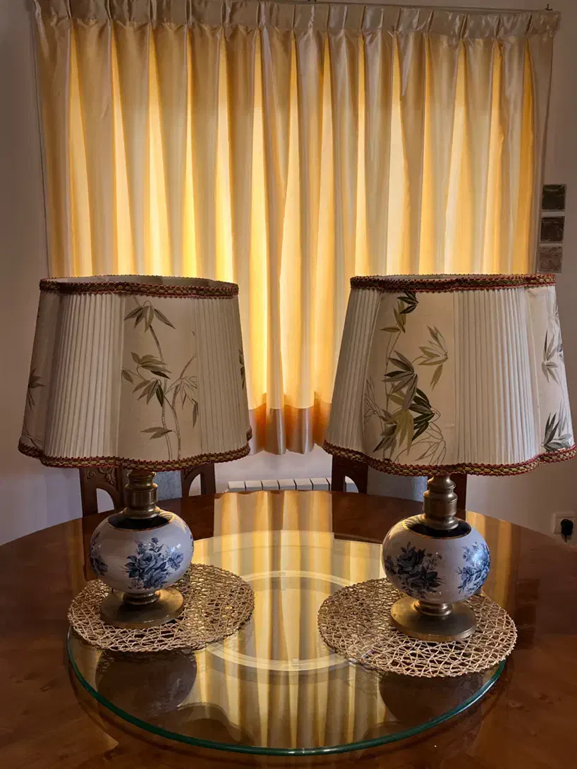 یک جفت اباژور|چراغ خواب و آباژور|خمام, |دیوار