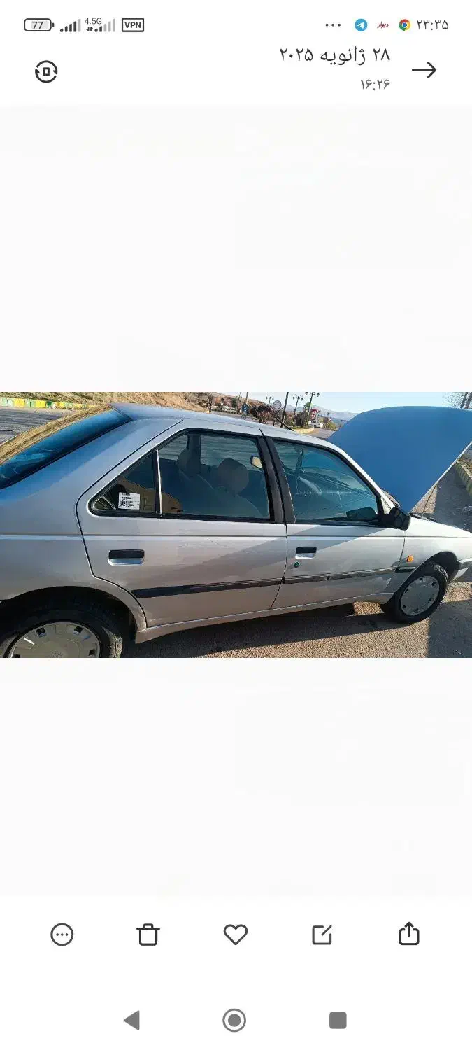 پژو 405 دوگانه کارخانه|خودرو سواری و وانت|جوانرود, |دیوار