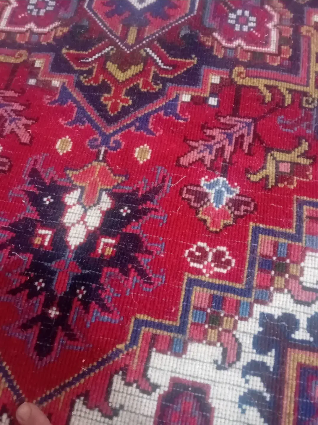 فرش هریس تاجری زرع و نیم یک جفت|فرش|میانه, |دیوار