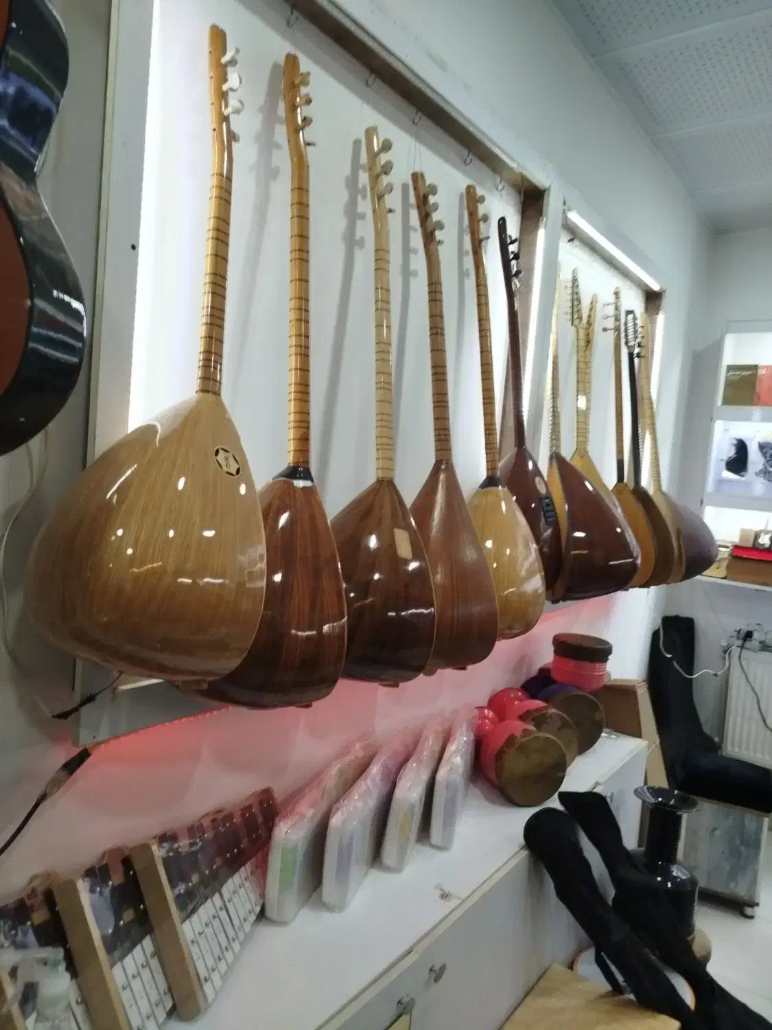 باغلاما (دسته کوتاه و بلند، الکترو)|سازهای سنتی|نقده, |دیوار