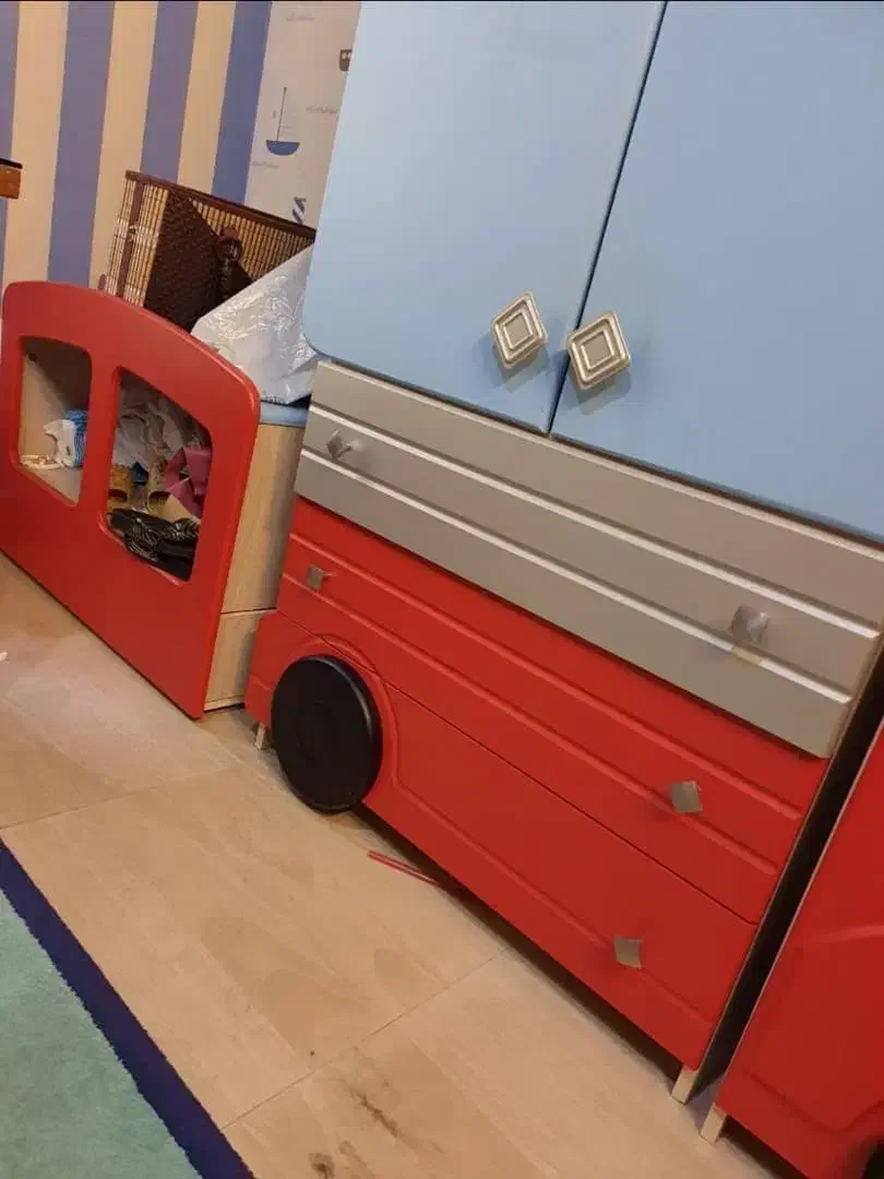 سرویس خواب کودک و نوجوان برند بهارنارنج|تخت و سرویس خواب|آمل, |دیوار