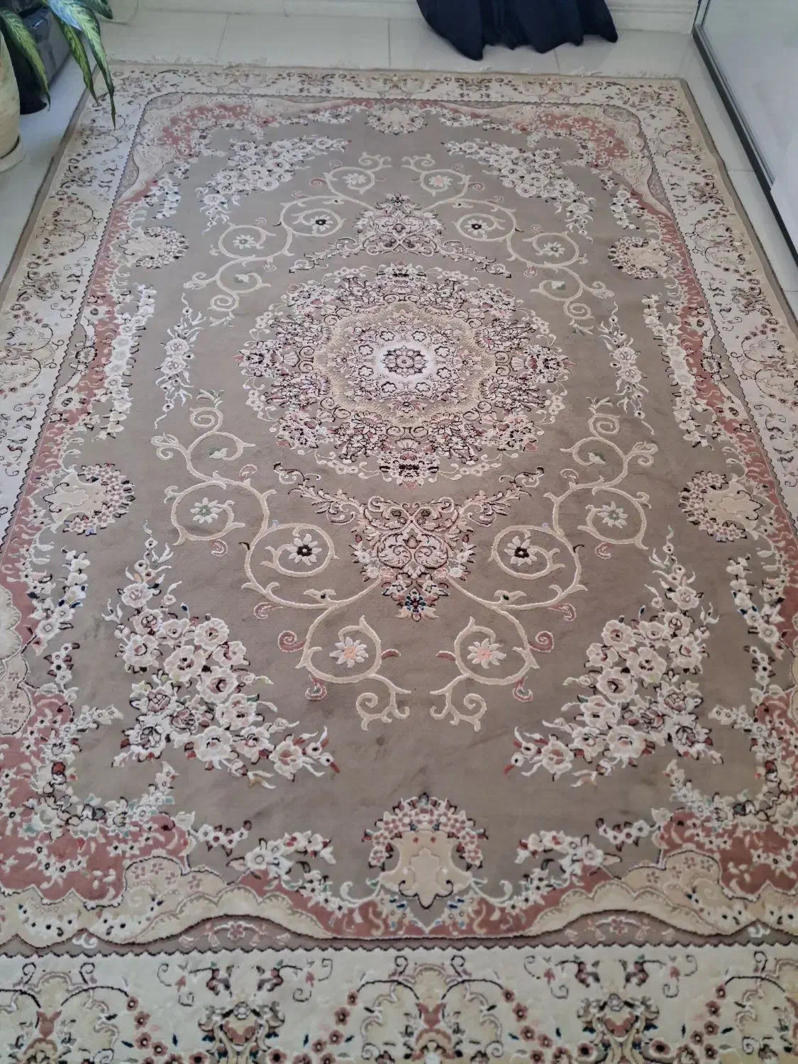 فرش 6متری گل برجسته|فرش|نهاوند, |دیوار