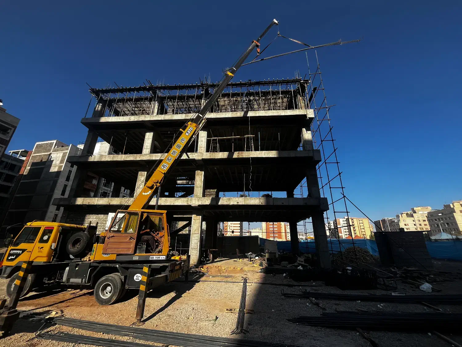 جرثقیل 7تن دکل بلند|خدمات حمل و نقل|کرمان, |دیوار