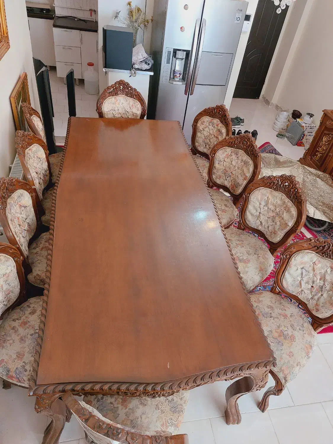 میز ناهارخوری ۱۰ نفره|میز و صندلی غذاخوری|هشتگرد, شهرک گلخانه|دیوار