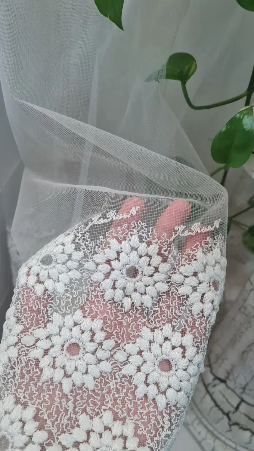 پرده تور دانتل باکیفیت مناسب پذیرایی|پرده، رانر، رومیزی|دلیجان, |دیوار