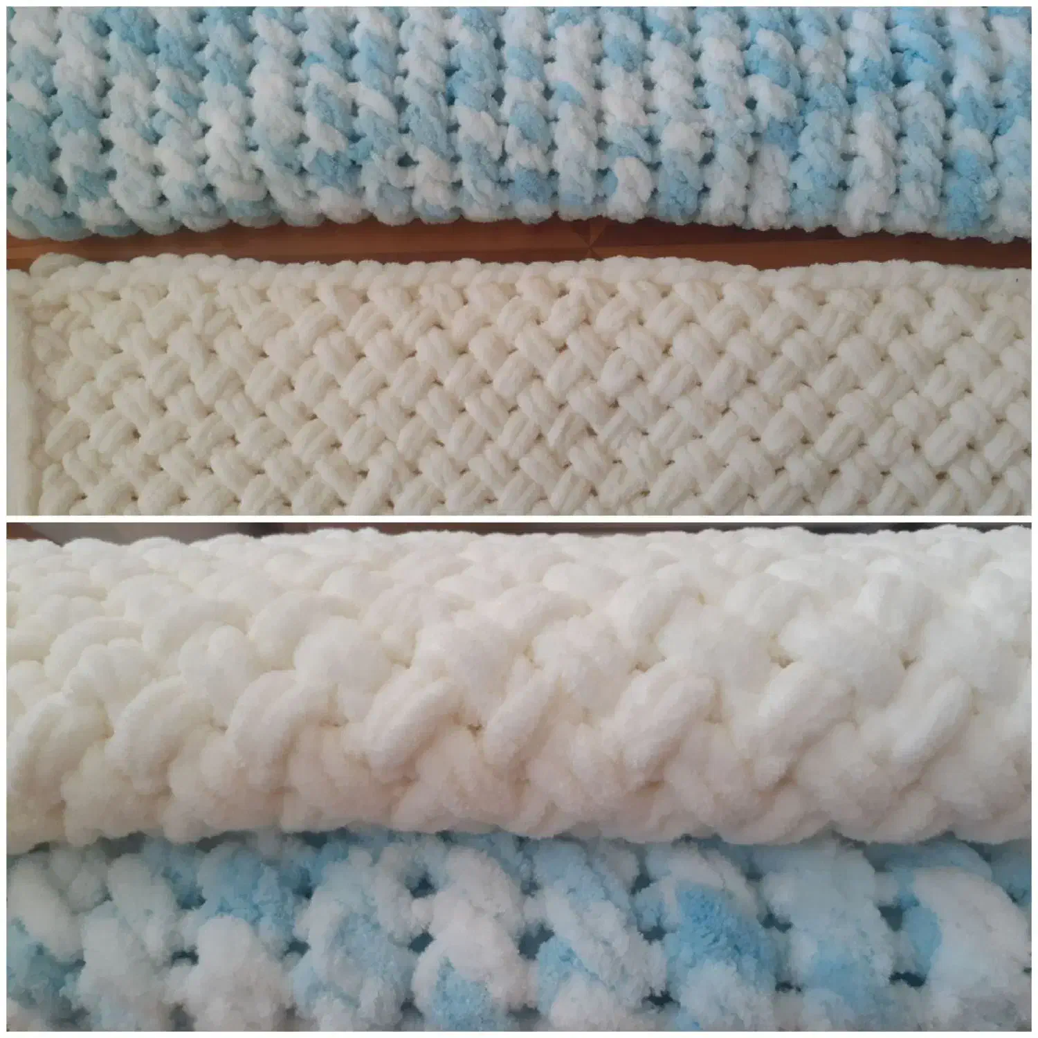 دوعدد پتوی نوزاد دست باف|رختخواب، بالش، پتو|آباده, |دیوار