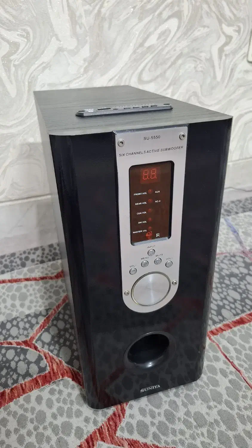 اسپیکر خانگی ۴ تیکه با آمپیلی|سیستم صوتی خانگی|ری, سرتخت|دیوار