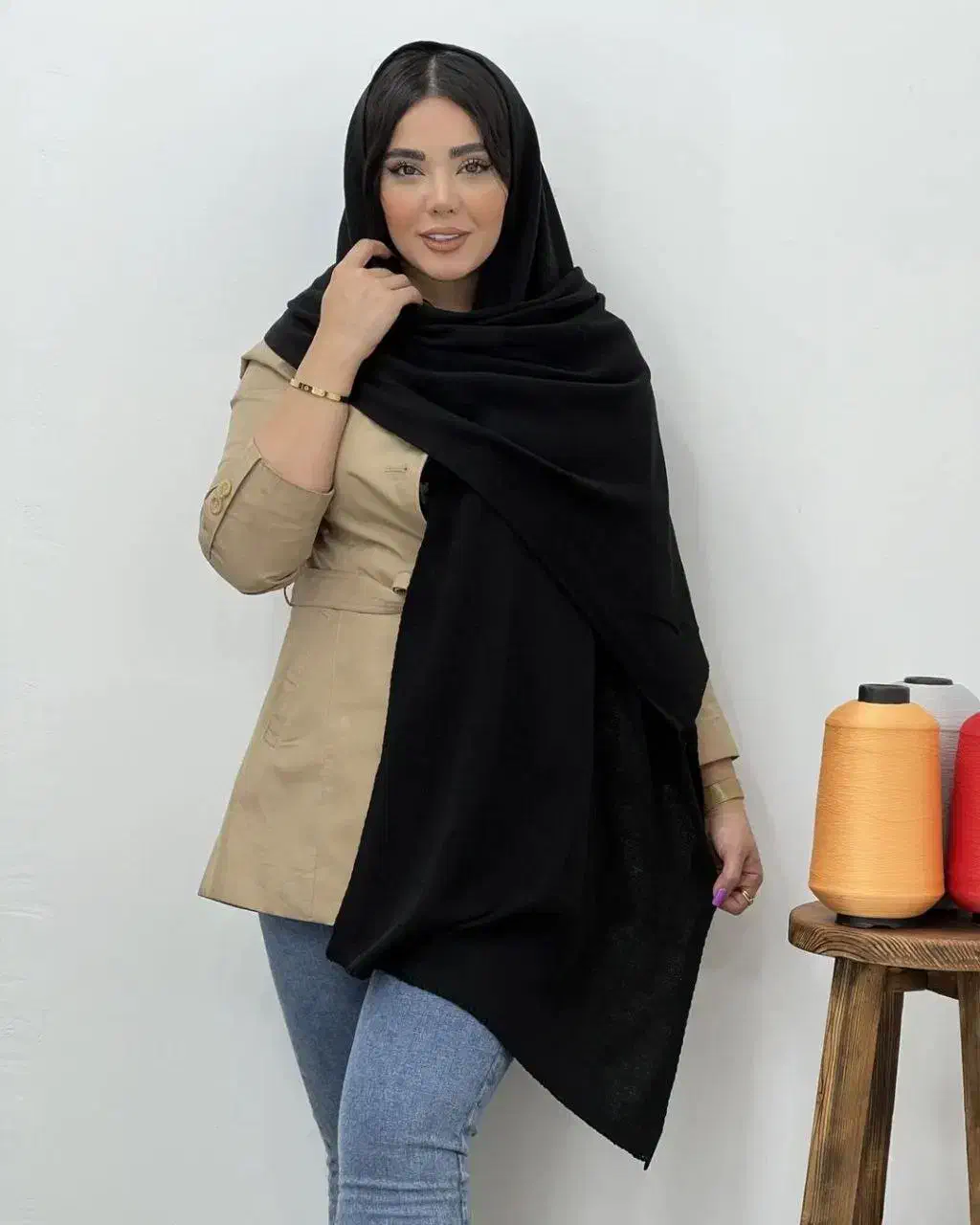 روسری و شال بافت کیفیت بالا قیمت پایین|لباس|تاکستان, |دیوار