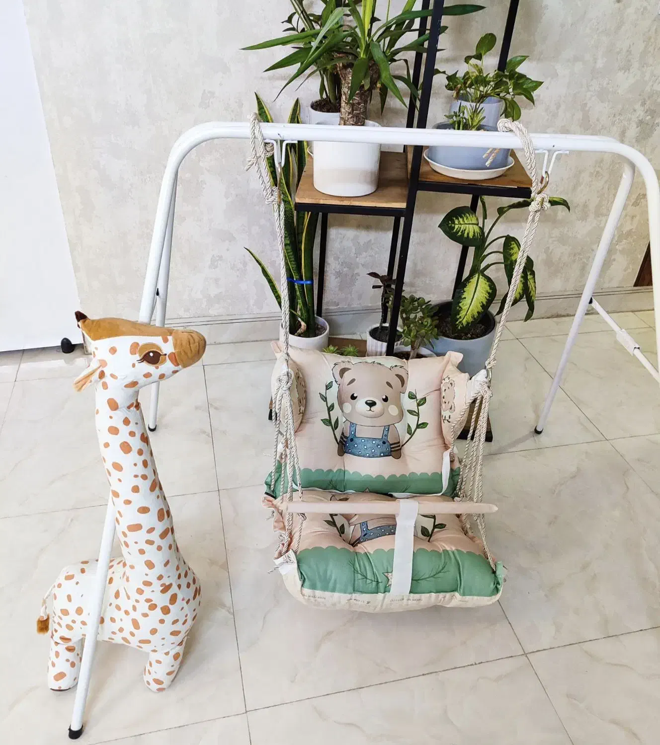 تاب ریلکسی نوزاد و کودک گهواره‌ای ۱۲ طنابه مستحکم|اسباب و اثاث بچه|نیشابور, فردوسی جنوبی|دیوار