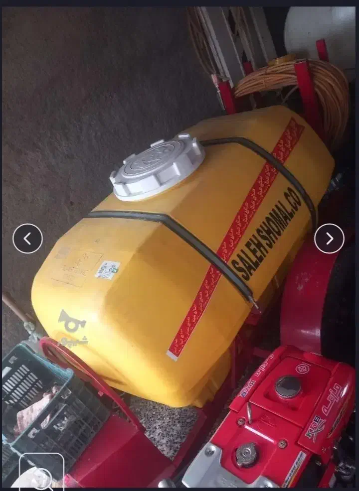 تیلر ۱۴ اسب مزرعه استارتی خشک با سمپاش ‌ تریلی کمپ|ماشین‌آلات صنعتی|ساری, |دیوار