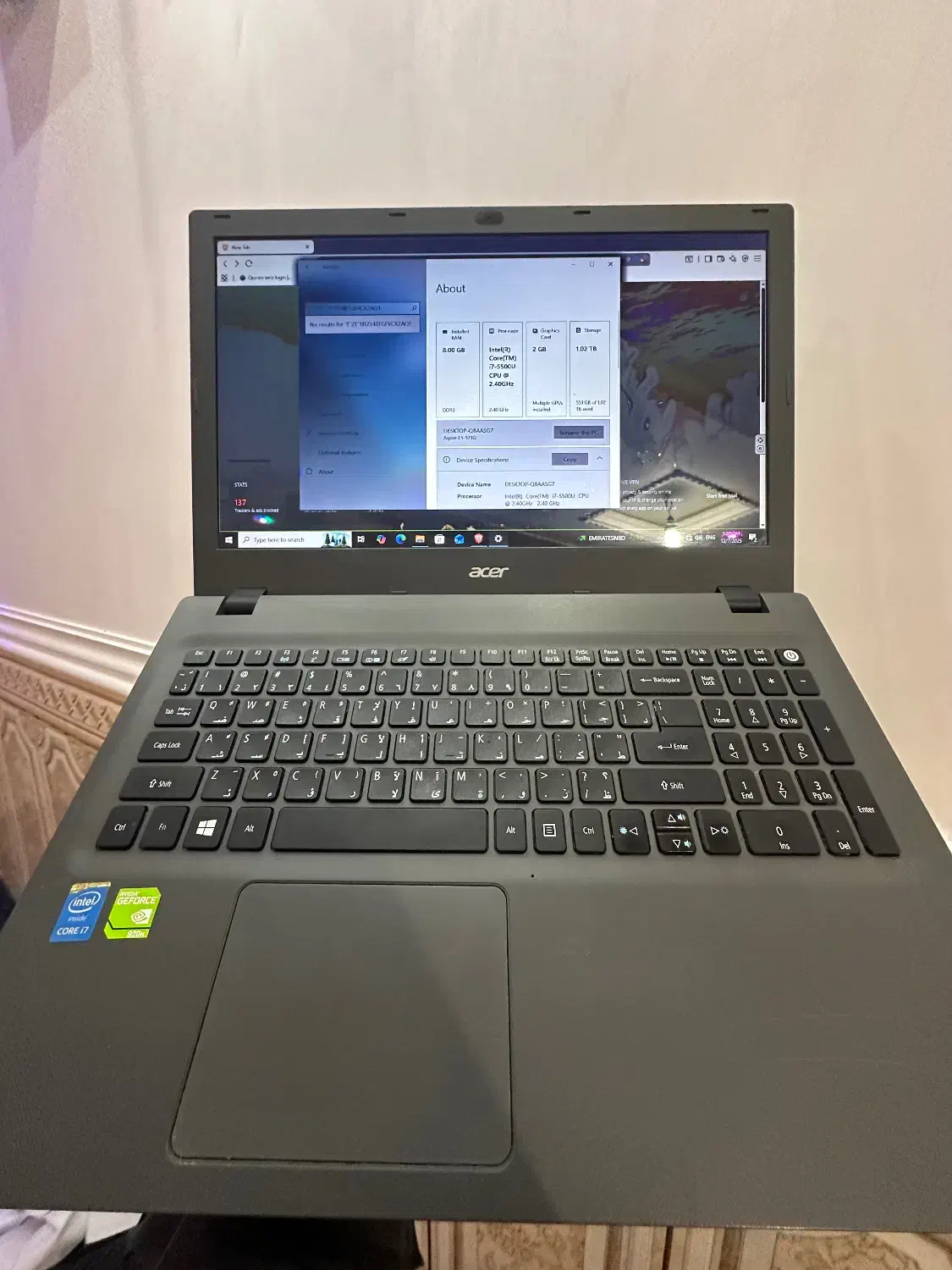 لپ تاپ Acer i7|رایانه همراه|چابهار, |دیوار