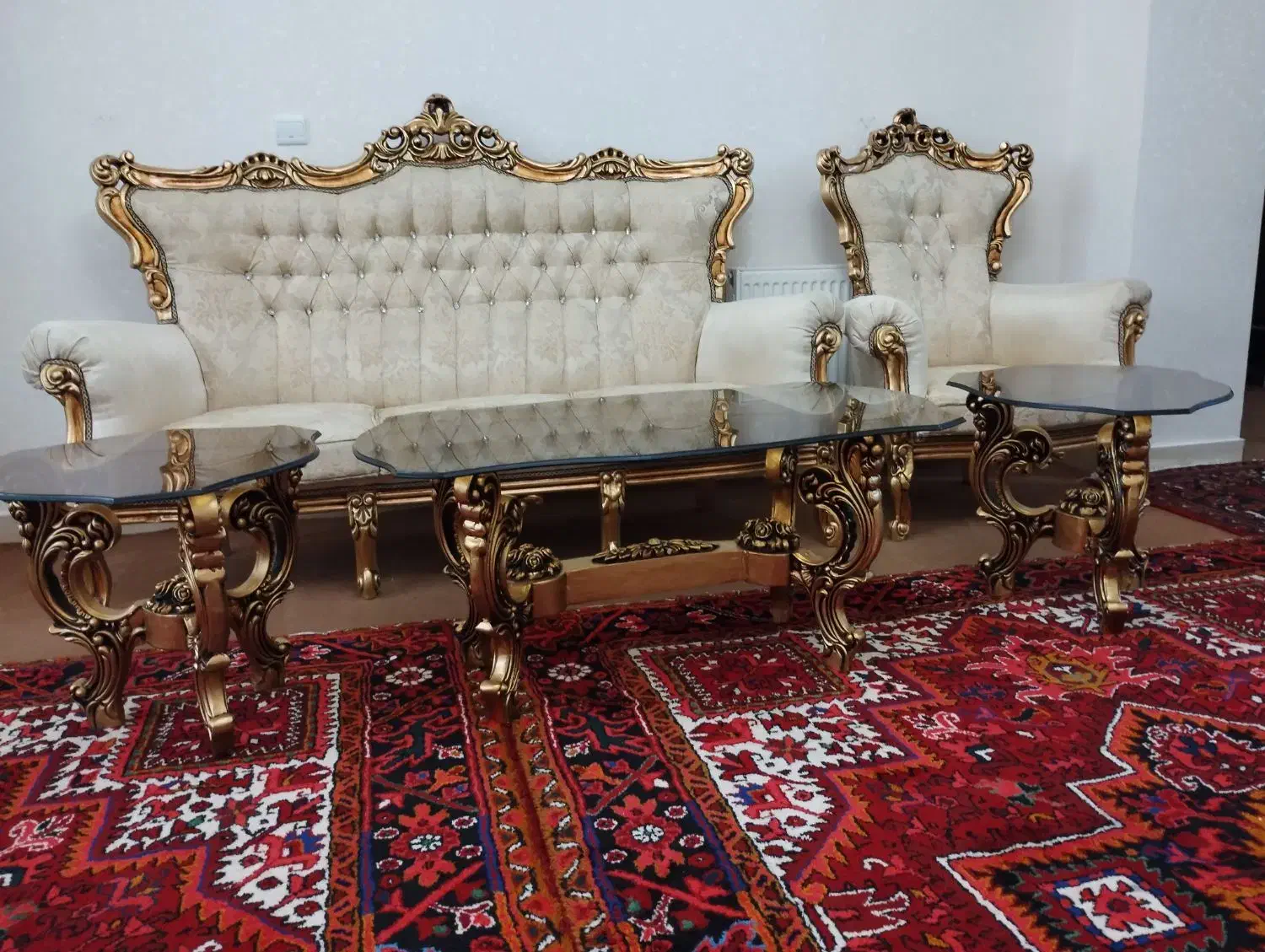مبل خانگی 9نفره درحد نو|مبلمان خانگی و میز عسلی|شبستر, |دیوار