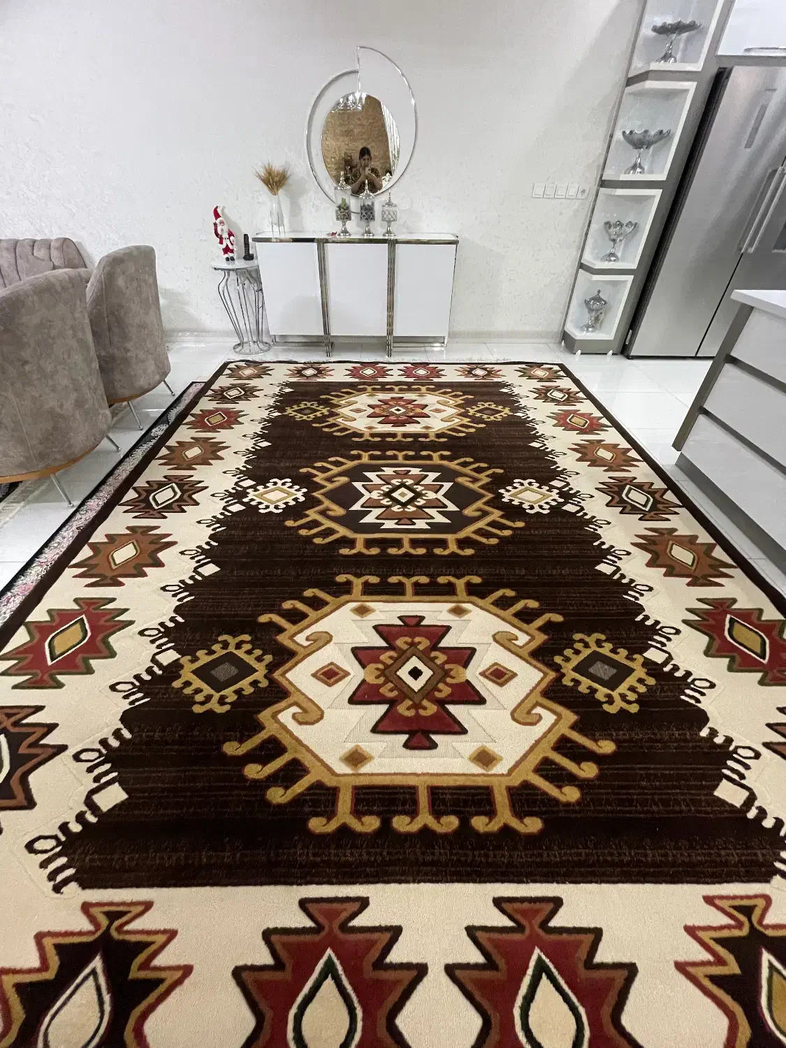 گلیم قالی ۱۲ متری|فرش|کازرون, |دیوار