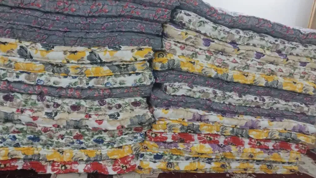 بالشت الیاف لوله ای جفتی ۲۰۰و۴گوش جفتی ۱۴۰|رختخواب، بالش، پتو|کرخه, |دیوار